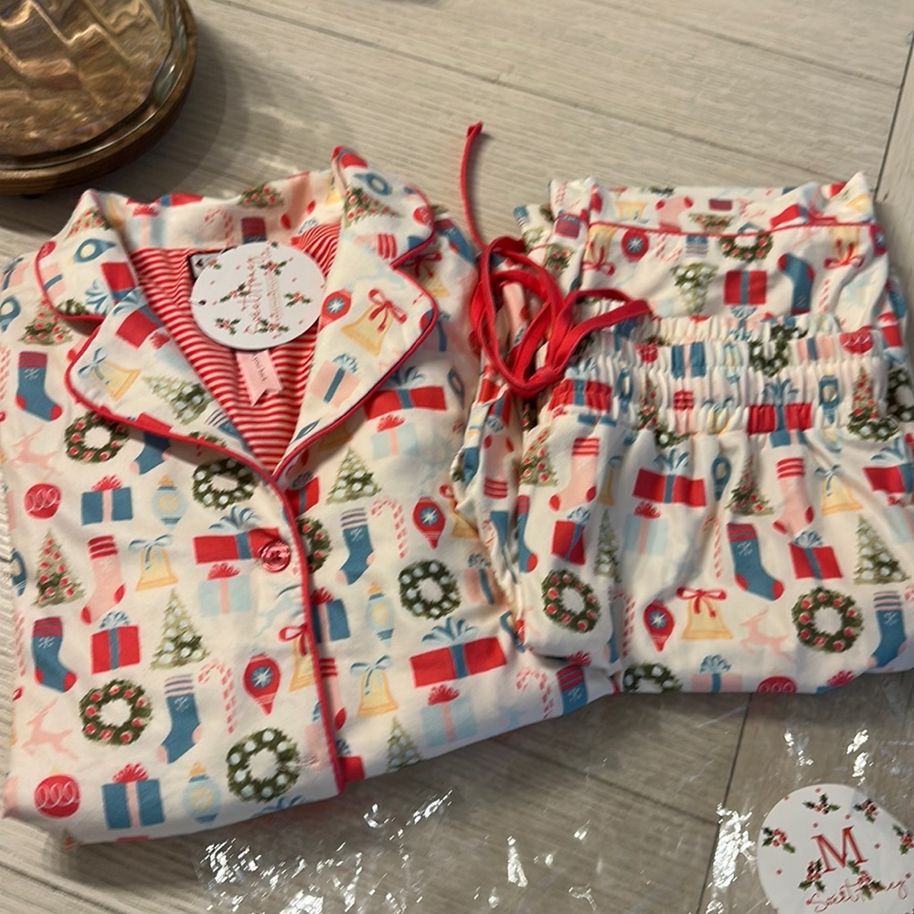 SweetHoney Festive Pajama Set - Multicolor